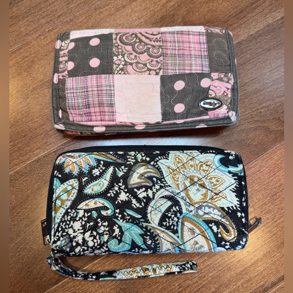 Donna Sharp Patchwork Wallet/Crossbody - Pink And… - image 1